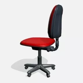 Swivel Chair With Wheels 3d model