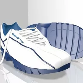 Nice Reebok Sneakers White Color 3d model