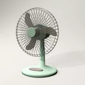 Retro Electric Desk Fan 3d model