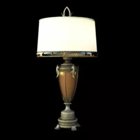 Retro Brass Table Lamp 3d model
