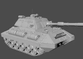 Us Tank Weapon 3d model