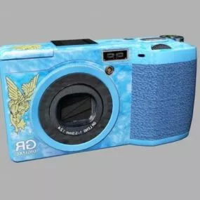 Ricoh Digital Camera Blue Case 3d model