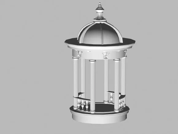 Ancient Roman Pavilion 3d model Ancient Roman Pavilion 3d model