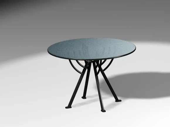 Bedroom Low Bedside Table 3d model