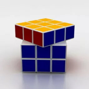 Simple Rubik Cube 3d model