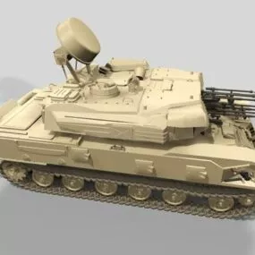 Russian Zsu Shilka Tank 3d model