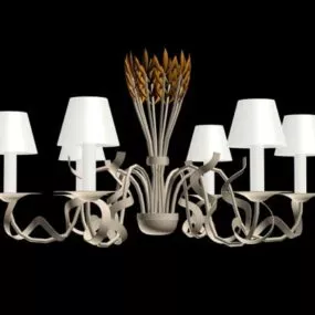 Rustic Style Chandelier Lamp 3d model