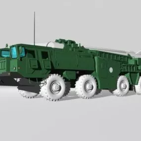 Soviet Scud Missile Launcher 3d model