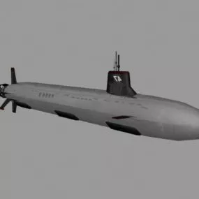 Seawolf Submarine 3d model