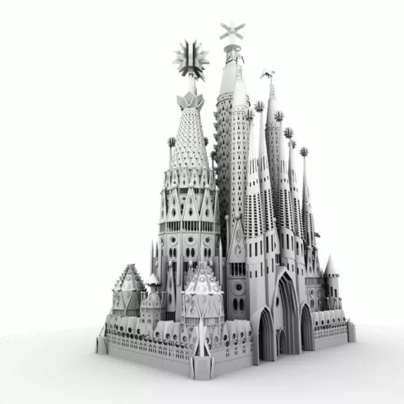 Sagrada Familia Church Free 3d Model - .Ma, Mb - Open3dModel