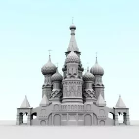 Saint Basil Cathedral Church 3d model