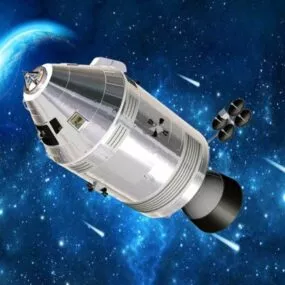 Satellite Module In Space 3d model