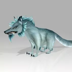 Scary Wolf Monster 3d model