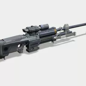 Scifi Battle Rifle 3d model