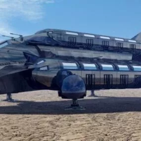 Scifi Cargo Spaceship 3d model