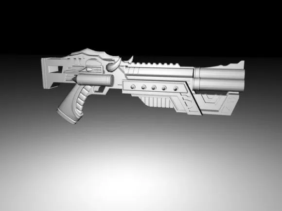 Modern Gun Aek Weapon Free 3d Model - .3ds, .Gsm, .Max - Open3dModel