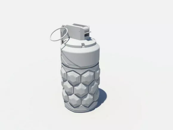 Fat Man Nuke Bomb 3d model