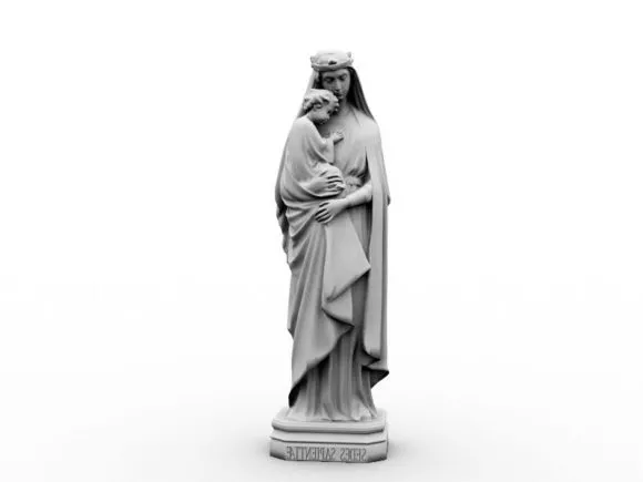 Sedes Sapientiae Statue 3d model Sedes Sapientiae Statue 3d model