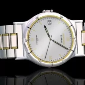 Sekonda Silver Quartz Watch 3d model