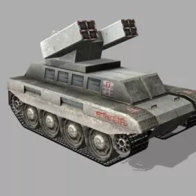Self Propelled Air Defense Gun 3d model