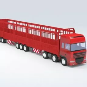 Semi Trailer Truck 3d model