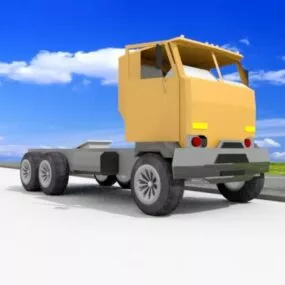 Semi Trailer Truck Head 3d model