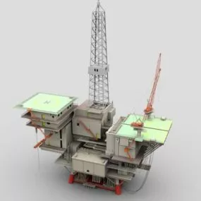 Oil Platform 3d model