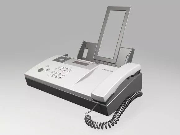 Old Office Cordless Telephone 3d model