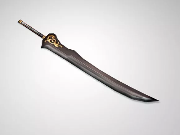 Medieval Weapon Axe Sword Set 3d model