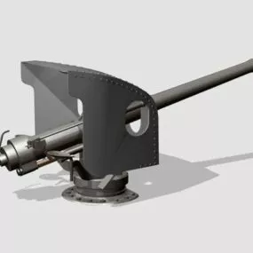 Ship Anti Aircraft Gun 3d model