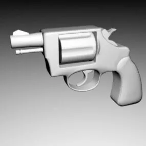 Short Revolver 3d model