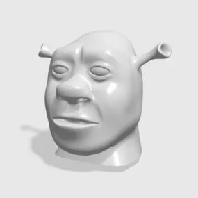 Shrek Head Character 3d model
