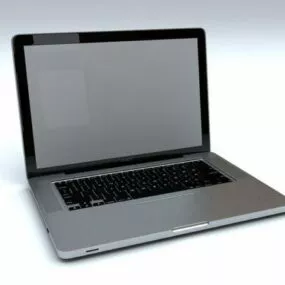 Laptop Aluminum Material 3d model