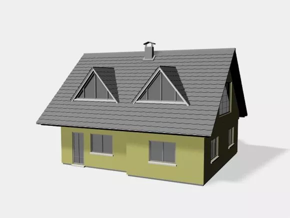 Simple Family Home 3d model Simple Family Home 3d model