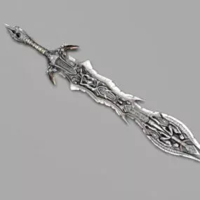 Sword Skyrim Hell 3d model