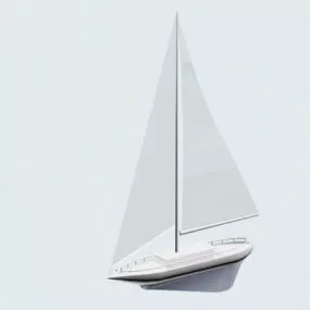 Sloop Sailboat 3d model