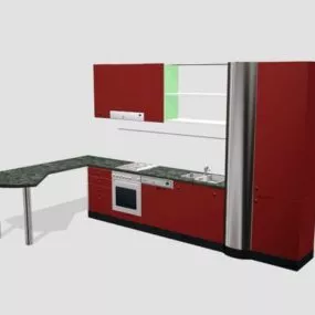 Apartment Kitchen Design Ideas 3d model
