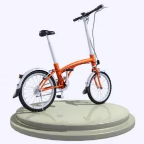 City Bicycle Small Wheel 3d model