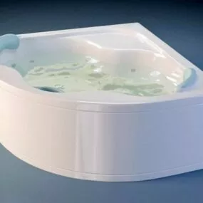 Small Corner Bathtub 3d model