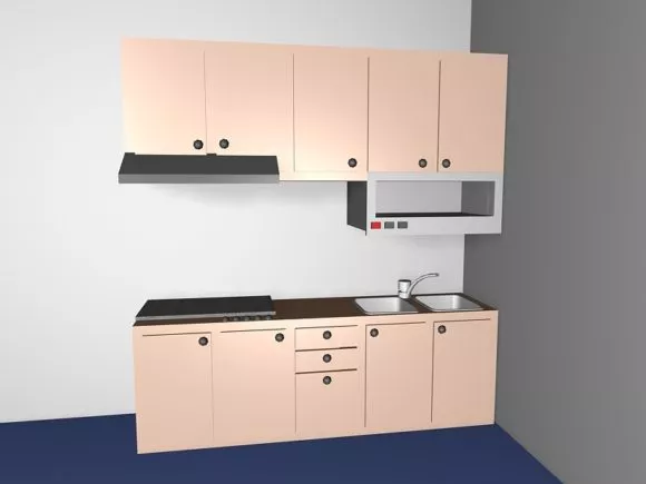 Rack Wall With Shelf 3d model