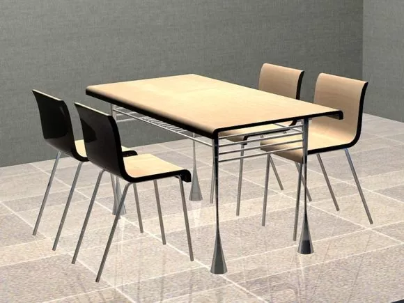 Mango Pudding On Dining Table 3d model
