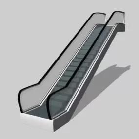 Single Escalator 3d model