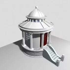 European Garden Gazebo 3d model
