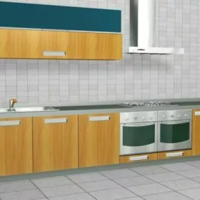 Small Kitchen Cabinet With Oven Ideas 3d model