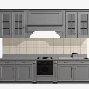 Kitchen Cabinet Set 3d model