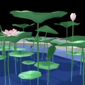 Lotus Pond 3d model