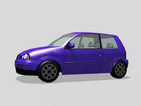 Small Mini Car 3d model Small Mini Car 3d model
