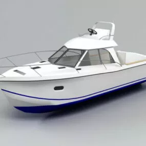 Water Motorboat 3d model