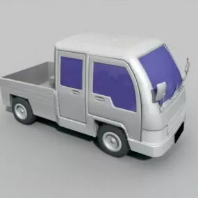 Cartoon Pickup Truck 3d model