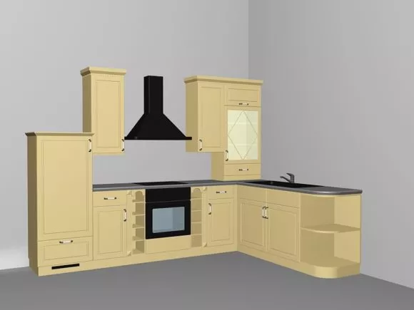 Siemens Wine Cabinet With Glass Door 3d model
